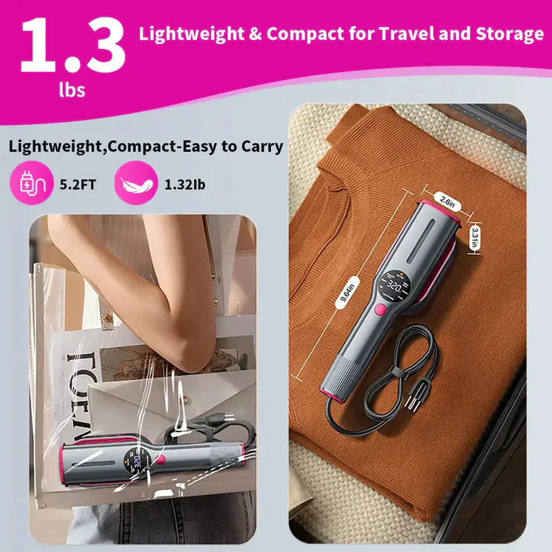 Garment steamer for clothes, hand steamer & iron 2 in 1, 15-second rapid heating, large control panel, 100-240 V wide voltage, suitable for worldwide travel, Christmas gifts