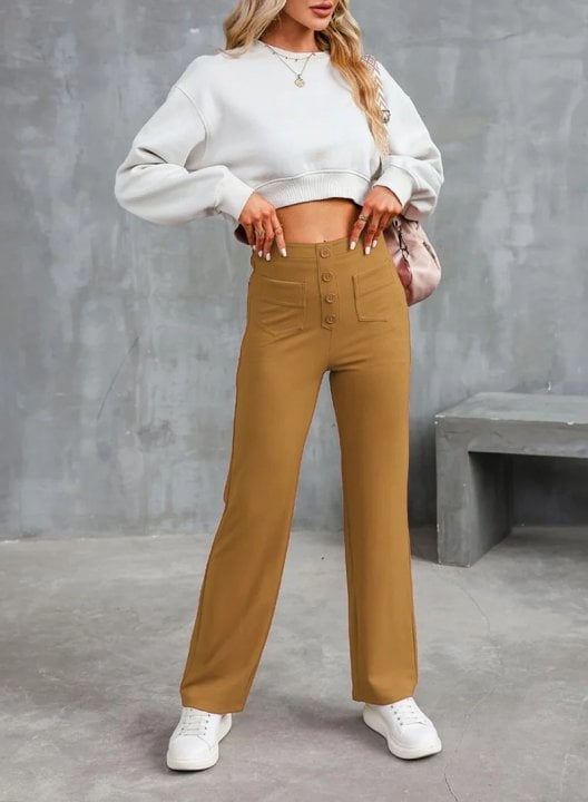 🔥BIG SALE 50%OFF🔥Women's Casual High Waist Stretch Pants