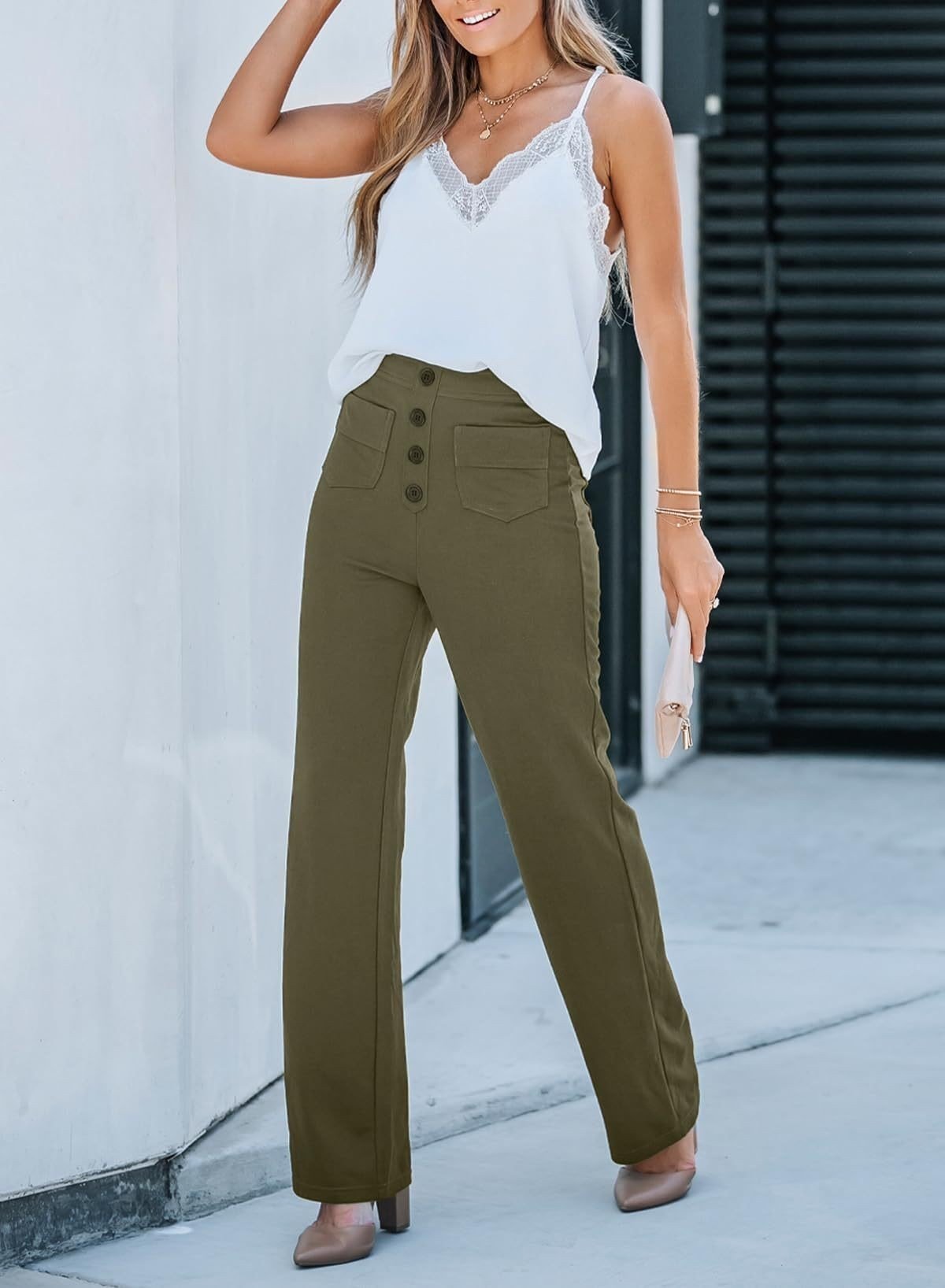 🔥BIG SALE 50%OFF🔥Women's Casual High Waist Stretch Pants