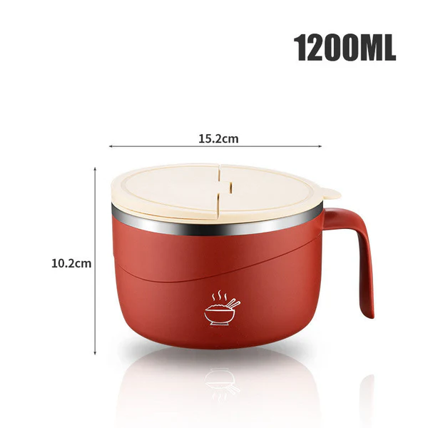 ⏳LAST DAY SALE 50% OFF💕304 Stainless Steel Multi-Purpose Anti-Scald Large-Capacity Instant Noodle Bowl