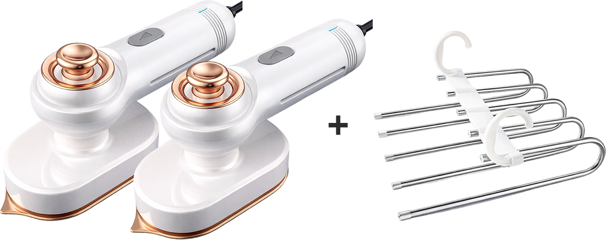 Garment steamer for clothes, hand steamer & iron 2 in 1, 15-second rapid heating, large control panel, 100-240 V wide voltage, suitable for worldwide travel, Christmas gifts