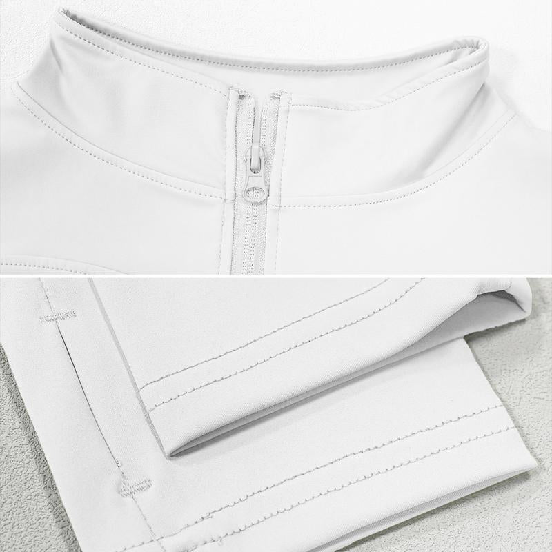 New Stand-Up Neck Covering Yoga Coat for Women
