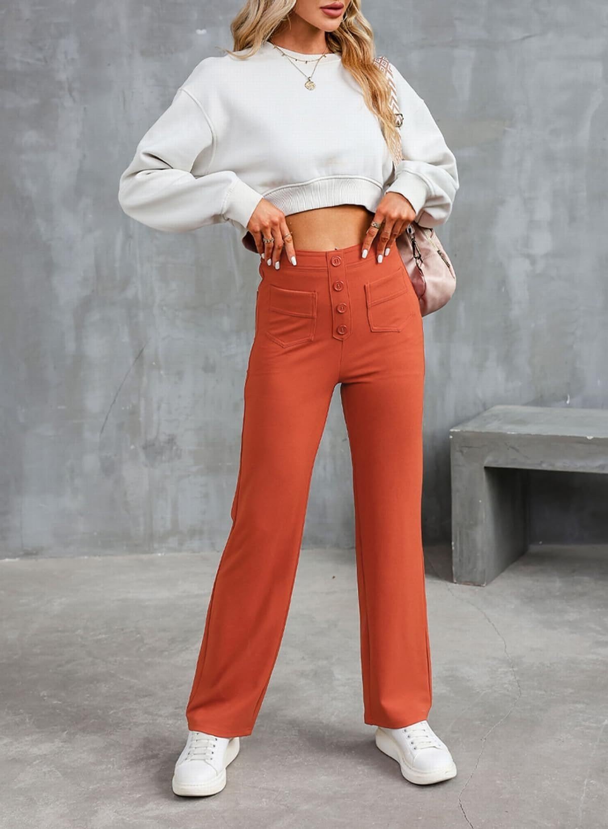 🔥BIG SALE 50%OFF🔥Women's Casual High Waist Stretch Pants