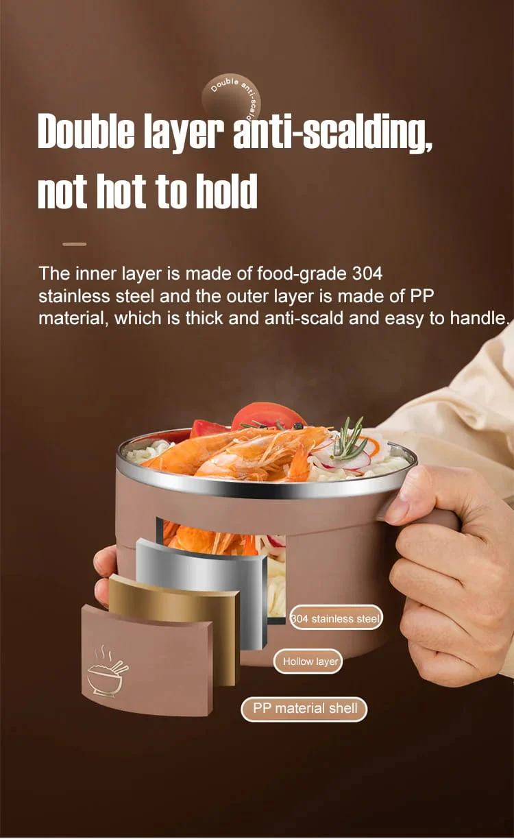⏳LAST DAY SALE 50% OFF💕304 Stainless Steel Multi-Purpose Anti-Scald Large-Capacity Instant Noodle Bowl