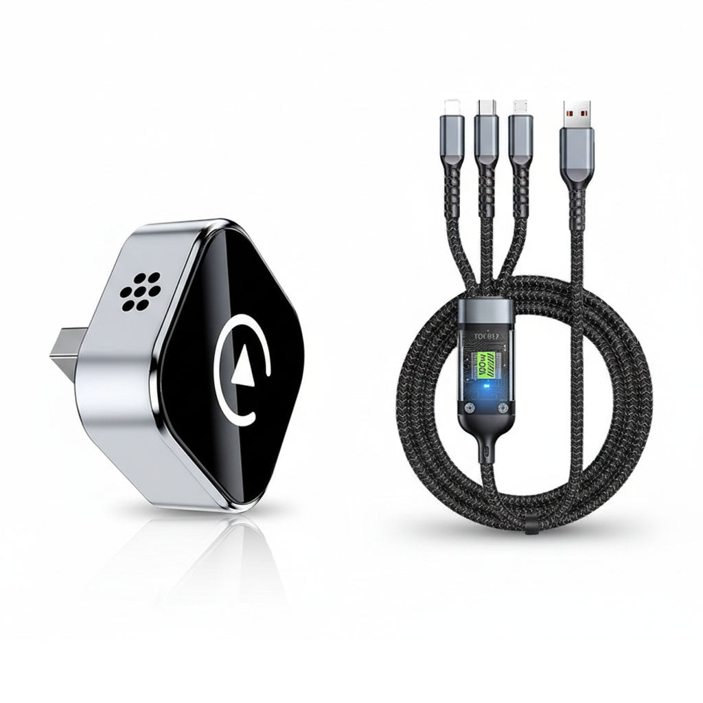 📢📢LAST DAY SALE 50% OFF!🔥2-in-1 Wireless Adapter for iPhone & Android Auto