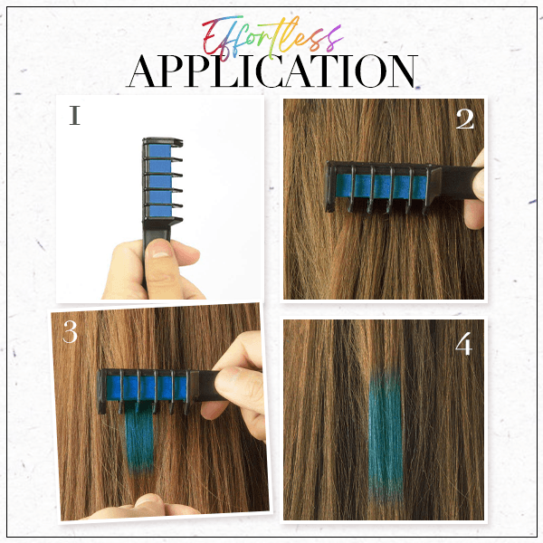 📢📢Buy 2 Get 1 Free⏰Temporary Hair Dye Chalk Comb- Cruelty Free